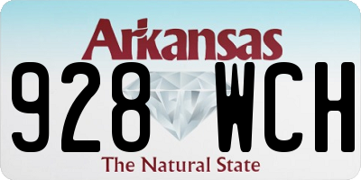 AR license plate 928WCH