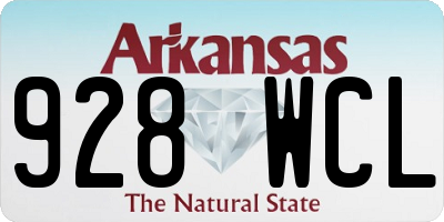 AR license plate 928WCL