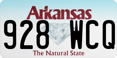 AR license plate 928WCQ
