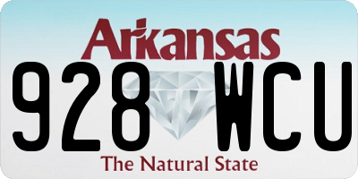 AR license plate 928WCU