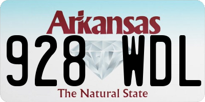 AR license plate 928WDL