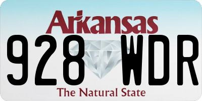 AR license plate 928WDR