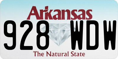 AR license plate 928WDW