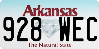 AR license plate 928WEC