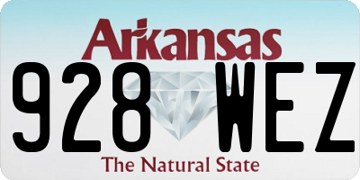 AR license plate 928WEZ