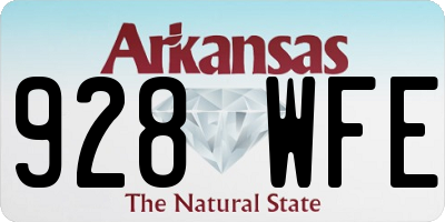 AR license plate 928WFE