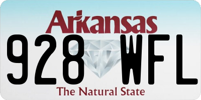 AR license plate 928WFL