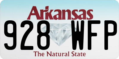 AR license plate 928WFP