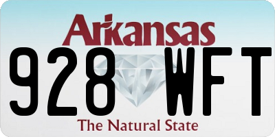 AR license plate 928WFT