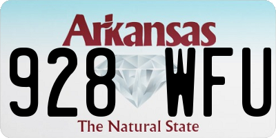 AR license plate 928WFU