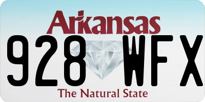 AR license plate 928WFX