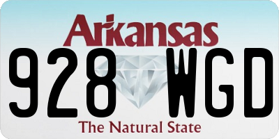 AR license plate 928WGD