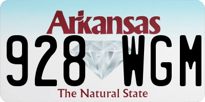 AR license plate 928WGM