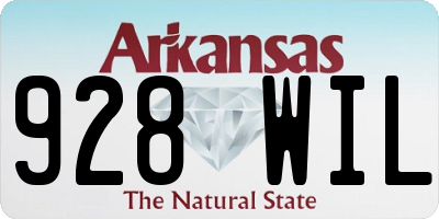AR license plate 928WIL