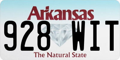 AR license plate 928WIT
