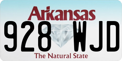 AR license plate 928WJD