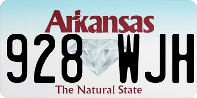 AR license plate 928WJH
