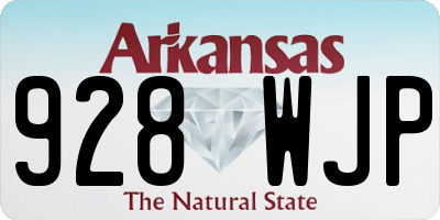 AR license plate 928WJP