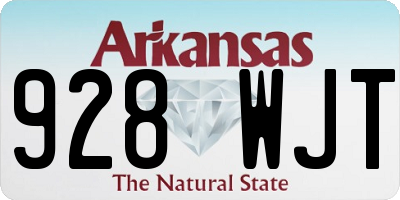 AR license plate 928WJT