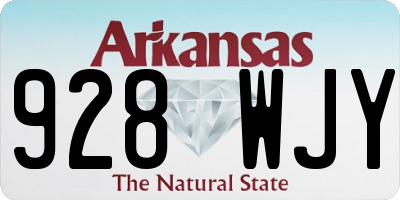 AR license plate 928WJY