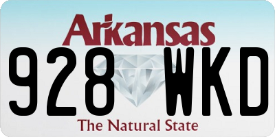 AR license plate 928WKD