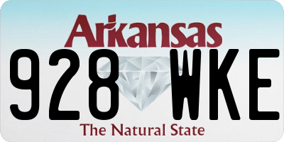 AR license plate 928WKE