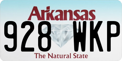 AR license plate 928WKP