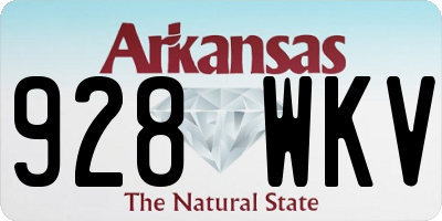 AR license plate 928WKV