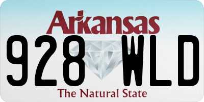 AR license plate 928WLD