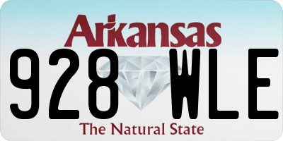 AR license plate 928WLE