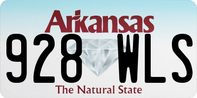 AR license plate 928WLS