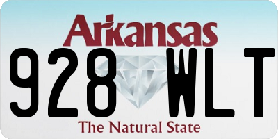 AR license plate 928WLT