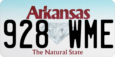AR license plate 928WME