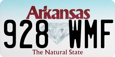 AR license plate 928WMF