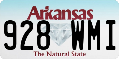 AR license plate 928WMI