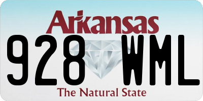AR license plate 928WML