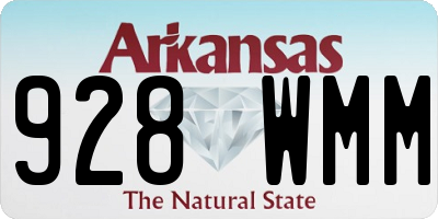AR license plate 928WMM
