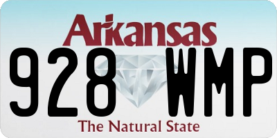 AR license plate 928WMP