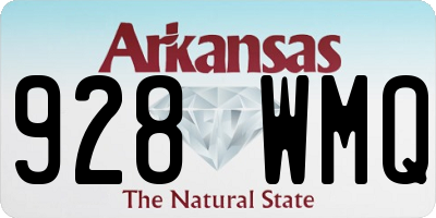 AR license plate 928WMQ