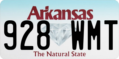 AR license plate 928WMT