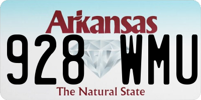 AR license plate 928WMU