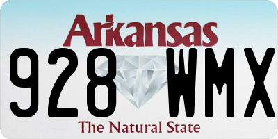 AR license plate 928WMX