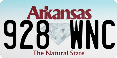 AR license plate 928WNC