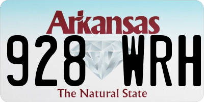 AR license plate 928WRH