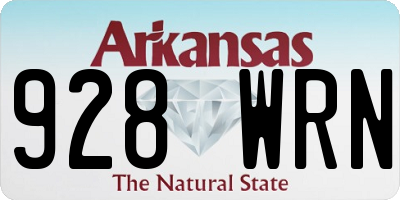 AR license plate 928WRN