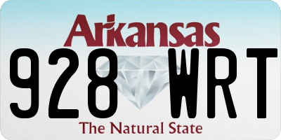 AR license plate 928WRT