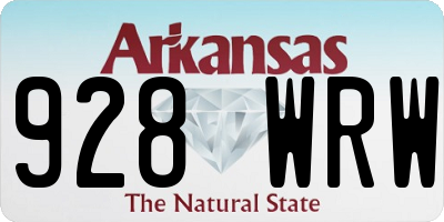 AR license plate 928WRW
