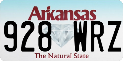 AR license plate 928WRZ