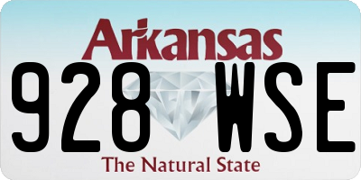AR license plate 928WSE