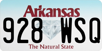 AR license plate 928WSQ